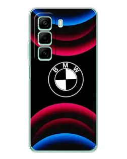 Чохол для Xiaomi Redmi Note 15R з картинкою «Логотип BMW та неонові дуги»