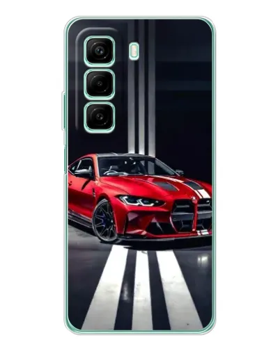 Чехол для Xiaomi Redmi Note 15R с картинкой «Красная BMW на дороге» Чехол для Xiaomi Redmi Note 15R с картинкой «Красная BMW на дороге»