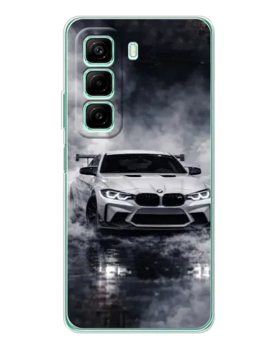 Чехол для Xiaomi Redmi Note 15R с картинкой «BMW сквозь туман» Чехол для Xiaomi Redmi Note 15R с картинкой «BMW сквозь туман»