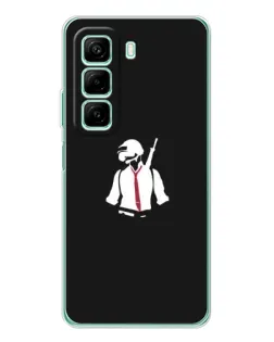 Чохол для Xiaomi Redmi Note 15R з картинкою «PUBG — силует воїна»