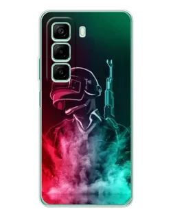 Чохол для Xiaomi Redmi Note 15R з картинкою «PUBG — вогняний воїн»