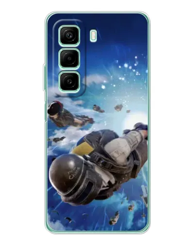 Чехол для Xiaomi Redmi Note 15R с картинкой «Десант PUBG — прыжок» Чехол для Xiaomi Redmi Note 15R с картинкой «Десант PUBG — прыжок»