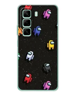 Чехол для Xiaomi Redmi Note 15R с картинкой «Космический паттерн Among Us»