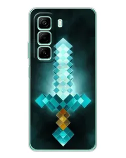 Чохол для Xiaomi Redmi Note 15R з картинкою «Алмазний меч неон»