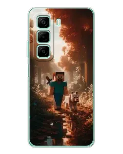Чохол для Xiaomi Redmi Note 15R з картинкою «Стів у лісі»