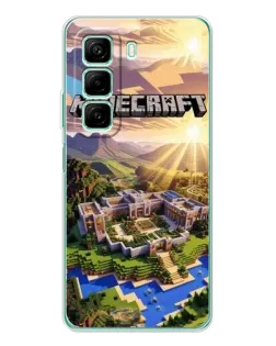 Чохол для Xiaomi Redmi Note 15R з картинкою «Minecraft панорама»