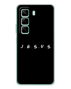 Чехол для Xiaomi Redmi Note 15R с картинкой «Точки веры J.E.S.U.S.»