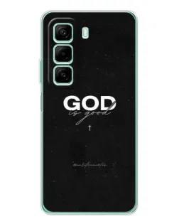 Чехол для Xiaomi Redmi Note 15R с картинкой «GOD — Бог над всем»