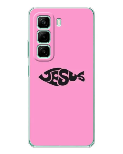 Чехол для Xiaomi Redmi Note 15R с картинкой «Розовый символ Jesus» Чехол для Xiaomi Redmi Note 15R с картинкой «Розовый символ Jesus»