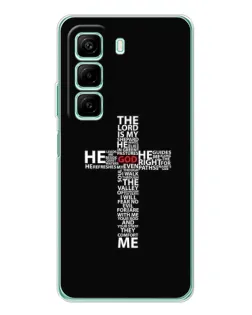 Чехол для Xiaomi Redmi Note 15R с картинкой «Текстовый крест» Чехол для Xiaomi Redmi Note 15R с картинкой «Текстовый крест»