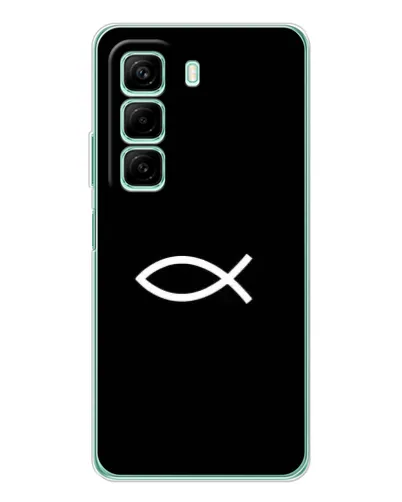Чехол для Xiaomi Redmi Note 15R с картинкой «Символ рыбы Jesus» Чехол для Xiaomi Redmi Note 15R с картинкой «Символ рыбы Jesus»