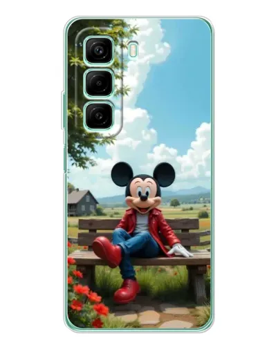 Чехол для Xiaomi Redmi Note 15R с картинкой «Микки на скамейке» Чехол для Xiaomi Redmi Note 15R с картинкой «Микки на скамейке»