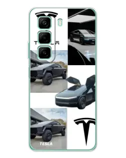 Чохол для Xiaomi Redmi Note 15R з картинкою «Колаж Cybertruck Tesla» Чохол для Xiaomi Redmi Note 15R з картинкою «Колаж Cybertruck Tesla»