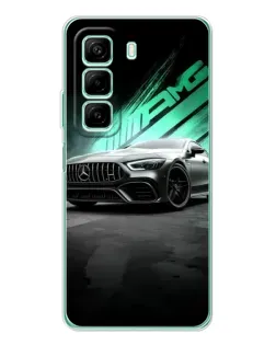 Чехол для Xiaomi Redmi Note 15R с картинкой «Темный Mercedes AMG»