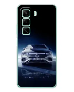 Чехол для Xiaomi Redmi Note 15R с картинкой «Ночной Mercedes EQ»