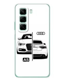 Чохол для Xiaomi Redmi Note 15R з картинкою «Audi — контрастний дизайн»