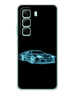 Чохол для Xiaomi Redmi Note 15R з картинкою «Неоновий контур Lamborghini» Чохол для Xiaomi Redmi Note 15R з картинкою «Неоновий контур Lamborghini»