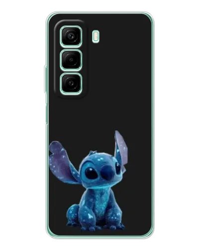 Чехол для Xiaomi Redmi Note 15R с картинкой «Стич на черном»