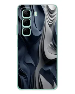 Чехол для Xiaomi Redmi Note 15R с картинкой «Объемные синие складки» Чехол для Xiaomi Redmi Note 15R с картинкой «Объемные синие складки»