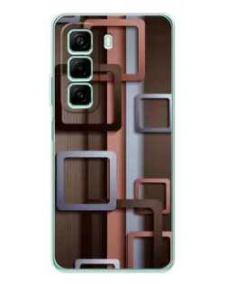 Чехол для Xiaomi Redmi Note 15R с картинкой «Коричневые объемные квадраты» Чехол для Xiaomi Redmi Note 15R с картинкой «Коричневые объемные квадраты»