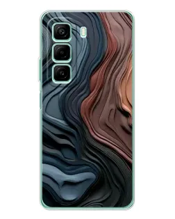 Чехол для Xiaomi Redmi Note 15R с картинкой «Цветные волны каньона»