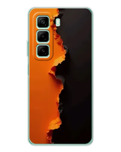 Чехол для Xiaomi Redmi Note 15R с картинкой «Оранжевый разлом» Чехол для Xiaomi Redmi Note 15R с картинкой «Оранжевый разлом»