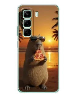 Чохол для Xiaomi Redmi Note 15R з картинкою «Капібара з піцою» Чохол для Xiaomi Redmi Note 15R з картинкою «Капібара з піцою»