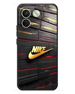 Чохол для Xiaomi Redmi Note 17 Pro Max з картинкою «Золотий Nike на металі»