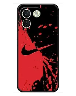 Чохол для Xiaomi Redmi Note 17 Pro Max з картинкою «Червоні бризки Nike»