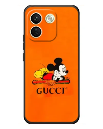Чехол для Xiaomi Redmi Note 17 Pro Max с картинкой «Микки Маус Gucci — оранж» Чехол для Xiaomi Redmi Note 17 Pro Max с картинкой «Микки Маус Gucci — оранж»