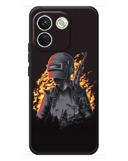 Чехол для Xiaomi Redmi Note 17 Pro Max с картинкой «PUBG — огненный силуэт» Чехол для Xiaomi Redmi Note 17 Pro Max с картинкой «PUBG — огненный силуэт»
