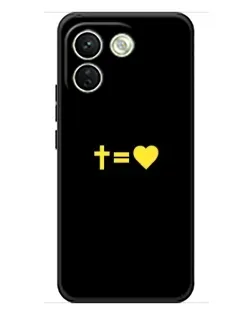 Чохол для Xiaomi Redmi Note 17 Pro Max з картинкою «Серце та Хрест»