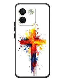 Чохол для Xiaomi Redmi Note 17 Pro Max з картинкою «Акварельний хрест»