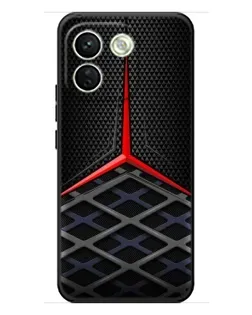 Чохол для Xiaomi Redmi Note 17 Pro Max з картинкою «Mercedes Carbon Grid»