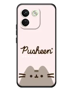 Чохол для Xiaomi Redmi Note 17 Pro Max з картинкою «Pusheen логотип»