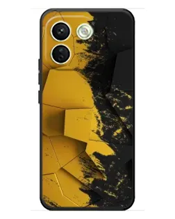 Чохол для Xiaomi Redmi Note 17 Pro Max з картинкою «Золоті уламки геометрії»