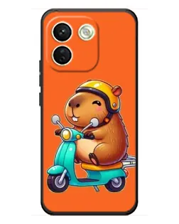 Чохол для Xiaomi Redmi Note 17 Pro Max з картинкою «Капібара на скутері» Чохол для Xiaomi Redmi Note 17 Pro Max з картинкою «Капібара на скутері»