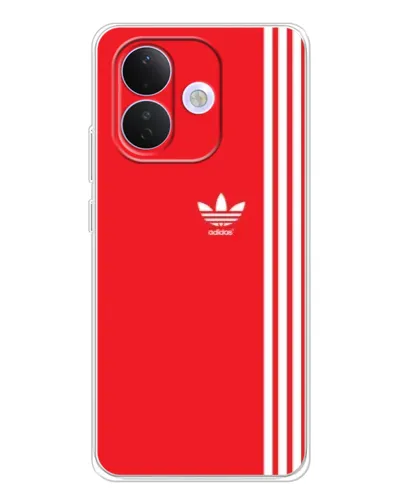 Чехол для Xiaomi Redmi Note 17 Pro с картинкой «Красный минимализм Adidas»