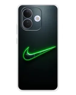 Чехол для Xiaomi Redmi Note 17 Pro с картинкой «Неоновый контур Nike»
