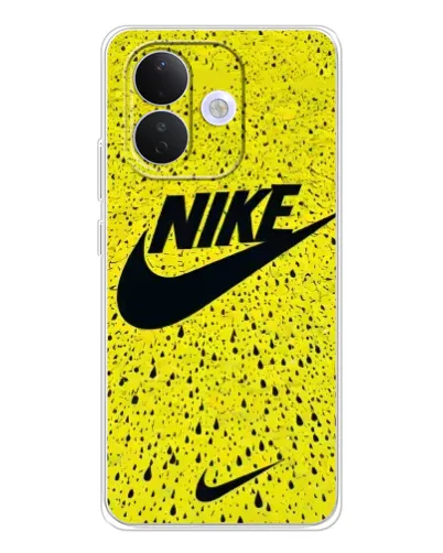 Чехол для Xiaomi Redmi Note 17 Pro с картинкой «Желтый текстурный Nike»