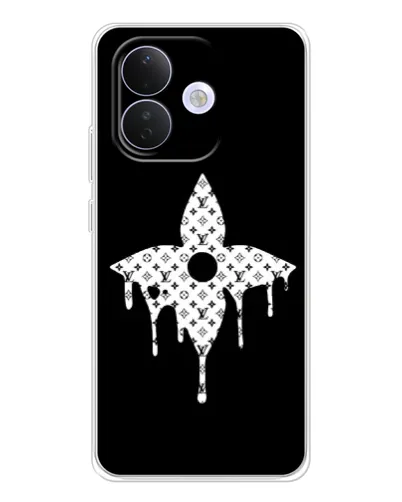 Чехол для Xiaomi Redmi Note 17 Pro с картинкой «Цветочная монограмма»