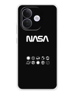 Чехол для Xiaomi Redmi Note 17 Pro с картинкой «NASA — технический принт»