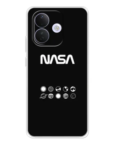 Чехол для Xiaomi Redmi Note 17 Pro с картинкой «NASA — технический принт»
