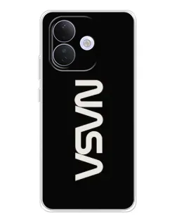 Чехол для Xiaomi Redmi Note 17 Pro с картинкой «NASA — вертикальный логотип»