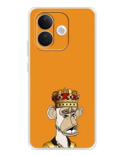 Чехол для Xiaomi Redmi Note 17 Pro с картинкой «Золотая обезьяна Bored Ape»