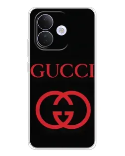 Чехол для Xiaomi Redmi Note 17 Pro с картинкой «Gucci — красный логотип»