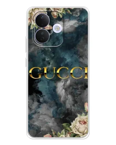 Чехол для Xiaomi Redmi Note 17 Pro с картинкой «Абстрактные цветы Gucci»