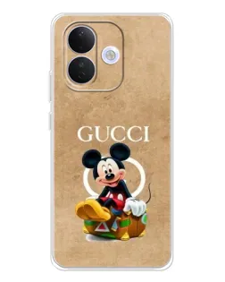 Чехол для Xiaomi Redmi Note 17 Pro с картинкой «Микки Маус Gucci — крафт»