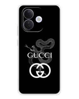 Чехол для Xiaomi Redmi Note 17 Pro с картинкой «Gucci — серебряная змея»