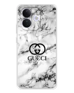 Чехол для Xiaomi Redmi Note 17 Pro с картинкой «Gucci — мраморный шик»